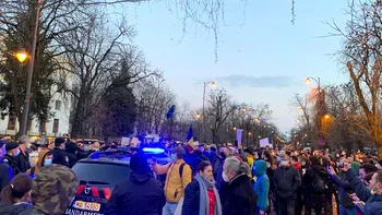 Angajații companiilor rusești din România, protest în fața Guvernului