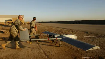 O dronă militară americană foarte performantă s-a prăbușit la Câmpia Turzii. Fum gros la fața locului VIDEO