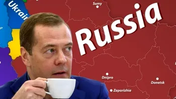 Omul lui Putin publică harta Europei în care Ucraina nu mai există. Părți din ea sunt atribuite României, Rusiei și altor țări