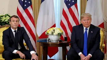 Donald Trump se lăuda că are „informații murdare” despre Emmanuel Macron