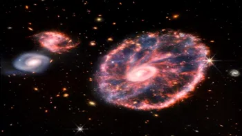 Noi imagini uimitoare, surprinse de telescopul James Webb: galaxia Cartwheel, fotografiată în toată splendoarea sa