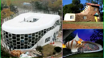 Cele mai ciudate case din lume: de la „casa toaletă”, la „casa avion”, planeta le-a văzut pe toate