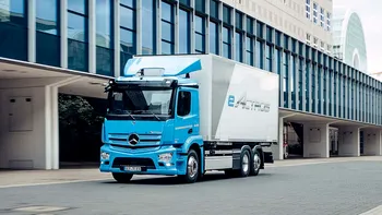 Cel mai performant camion electric a ajuns în România: ce este Mercedes eActros