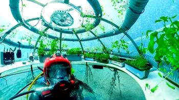 FOTO Scafandrii cultivă legume în sere subacvatice: ce este „Grădina lui Nemo”