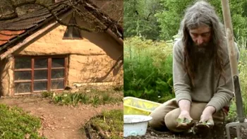 „Adevăratul Gandalf” care a bătut criza energetică. Pustnicul trăiește de 32 de ani într-o colibă de noroi și îngrijește plante rare