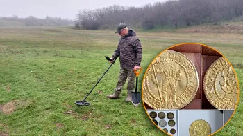 Comoara din timpul lui Mihai Viteazul, descoperită de un pensionar din Olt. Tezaurul a fost îngropat în timpul luptelor pentru tronul Țării Românești