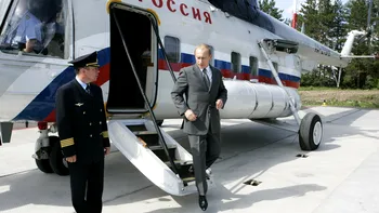 FOTO Elicopterul lui Putin s-a prăbușit la Moscova. Reacția Kremlinului