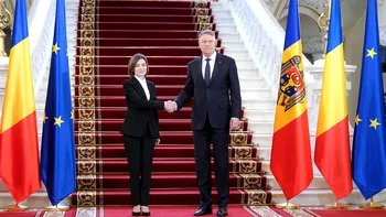 Maia Sandu, primită de Klaus Iohannis la Cotroceni. „Simțim sprijinul României. Știm că sângele apă nu se face”