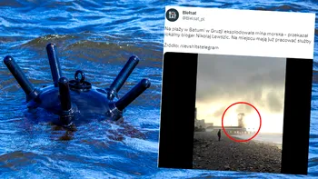 Pericol în Marea Neagră. O mină marină a explodat lângă plajă, momentul a fost filmat – VIDEO