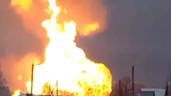 Incendiu puternic în Ucraina, se vede de la Galați. Românii sunt îngroziți FOTO