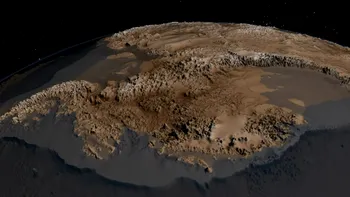 Cum arată Antarctica fără gheață: formele de relief ascunse sub ghețari, „deconspirate” de oamenii de știință