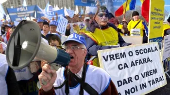 Centrul Bucureștiului, blocat de protestul profesorilor. Restricții de trafic în București, marți
