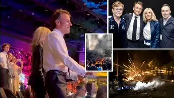 Franța, cuprinsă de flăcări și proteste. Între timp, Macron dansează și se distrează la un concert