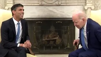 Joe Biden, gafă imensă la întâlnirea cu Rishi Sunak la Casa Albă. Cum i s-a adresat prim-ministrului britanic 