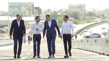 Pasajul rutier suprateran din Capitală din zona Autostrăzii Soarelui, deschis. Cum i-a lăudat Ciolacu pe Băluță și Negoiță
