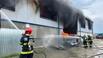 Incendiu violent la marginea Sibiului. Autoritățile au emis un mesaj RO-ALERT