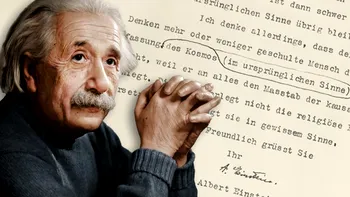 Scrisoarea lui Einstein în care spune că Dumnezeu nu a creat Universul și nici știința, scoasă la vânzare. Ce preţ are