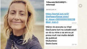 Mesajele dintre Miruna Pascu și Rebecca, prietena lui Vlad. A amenințat-o că o transformă din martor în inculpat. Stadiul anchetei