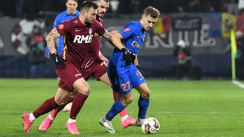 CFR - FCSB, 1-1. Florinel Coman a marcat un gol superb, dar reușita a fost anulată după analiza VAR