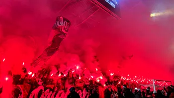 Petrecere după Dinamo - Rapid, în Giulești. Cum au sărbători rapidiștii alături de fani victoria cu ”câinii”