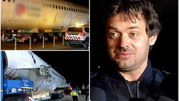 Primul român care își face locuință dintr-un avion. L-a cumpărat cu 36.000 de euro de la ANAF și l-a plimbat 30 de kilometri prin București