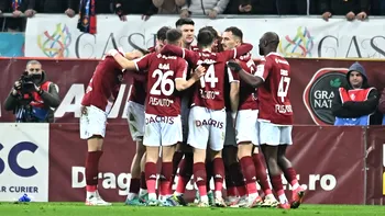 Rapid - FCSB 4-0. Roș-albaștrii, umiliți pe Arena Națională. Campionat, relansat