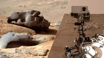 „Chipul uman de pe Marte” surprin într-o imagine impresionantă de NASA pe Planeta Roșie