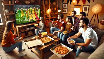 Urmărirea meciurilor de la Euro 2024 sau a Jocurilor Olimpice la TV ar putea influența cât de mult mănânci