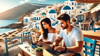 13 locuri din Grecia pentru cei care vor să lucreze de la distanță – adevărate paradisuri, riști să te 