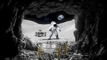 Peșteră subterană descoperită pe Lună ar putea servi ca bază pentru următoarele misiuni ale astronauților