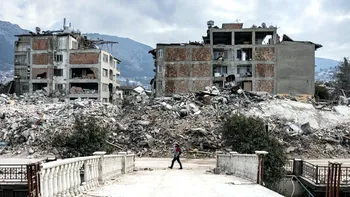 Un cutremur a devastat acest oraș 