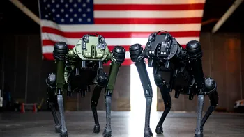 Armata SUA testează câini roboți echipați cu puști alimentate de inteligență artificială în Orientul Mijlociu