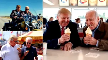 Un video în care apar Trump și Biden, realizat cu AI, face furori și vine în urma întâlnirii 
