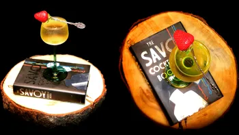 Cum faci un cocktail simplu din 1930 cu gin, calvados și lichior de caise - The Empire cu Le Tribute
