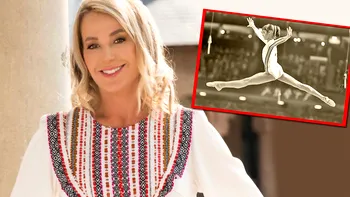 VIDEO Nadia Comăneci a îmbrăcat o ținută cu motive tradiționale și a dansat pe o horă moldovenească, de Ziua Principatelor Unite