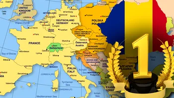 Domeniul în care România este peste Germania, Marea Britanie şi Franţa. Ţara noastră, inclusă în zona verde