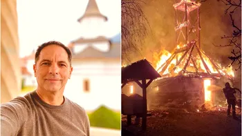 Biserica în care s-a căsătorit Dan Negru a ars din temelii. Mesajul vedetei Kanal D, după incendiul de la Timișoara