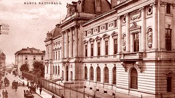 Banca Națională a României, 145 de ani de istorie: ”biletele de bancă la purtător”, Eugen Carada și palatul ridicat pe locul Hanului Șerban Vodă de pe Lipscani