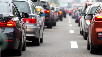 Imaginea din traficul din România care face furori pe Facebook. 