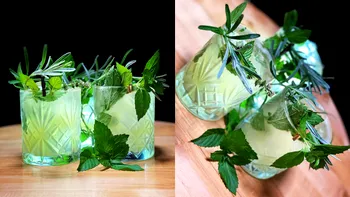 Cum faci un cocktail original cu rom agricol, rozmarin și ”parfumul dragostei”. Așa descoperi Becherovka și Parfait Amour