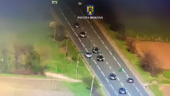 Amendă de 1.600 de lei și permis suspendat 60 de zile din cauza unei filmări din elicopter. Greșelile din Codul Rutier depistate