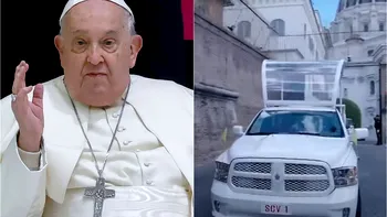 Papamobilul special care a purtat sicriul Papei Francisc. De ce a fost aleasă această maşină albă?