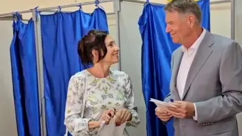 Klaus şi Carmen Iohannis, au votat la Sibiu. ”Votăm pentru direcția pe care o va lua România”