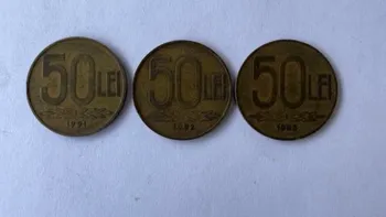 Moneda din România anilor '90 pe care se cer 44.000 de lei. 
