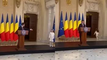 Nicușor Dan, întrerupt de fiica sa în timpul discursului de la Cotroceni. Ce gest a făcut președintele. Momentul care nu s-a văzut la TV