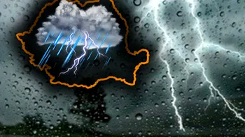 Vijeliile și furtunile lovesc România. Județele în care vremea se schimbă radical. Cod galben emis de ANM