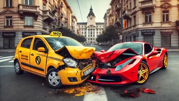 Accident rutier nedeclarat la poliție în 24 de ore - care sunt riscurile la care te expui, când devine caz penal