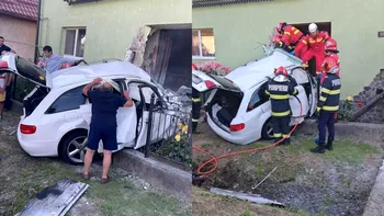 Accident grav în Maramureș. Un tânăr de 18 ani a murit pe loc după ce a intrat cu mașina într-o casă