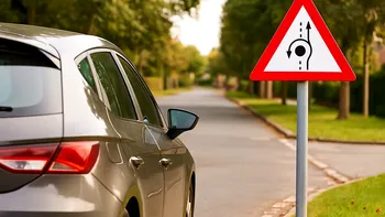 Ce înseamnă indicatorul în formă de triunghi roșu cu un cerc și o săgeată bifurcată. Te poate lăsa foarte ușor fără permis