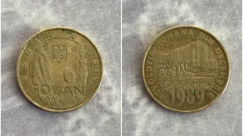 Moneda de 50 de bani din 1989 a ajuns să coste o sumă frumoasă. Cât plătesc pasionaţii de numismatică pentru micul ban de la Revoluţie?